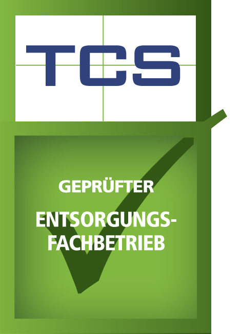 TCS Prüfsiegel: Geprüfter Entsorgungsfachbetrieb